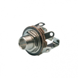 11085 ES 63, Jack panel socket diam. 6.35 mm nickel-plated 3P, Tsay-E