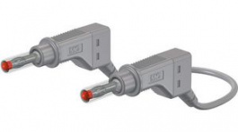 66.9407-10028, Safety Test Lead 1m Grey 600V Nickel-Plated, Staubli (former Multi-Contact )