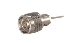 11 N-50-2-2/133 NE, RF Connector, N-Type, Brass, Plug, Straight, 50Ohm, Solder Terminal, Clamp Terminal, Huber+Suhner