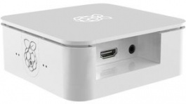 ASM-1900039-11, Raspberry Pi B+, 2 & 3 Case, 107.5 x 107.5 x 42 mm, White, OneNineDesign