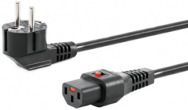 IL13-EU1-H05-3100-200, Кабель; угловая вилка CEE 7/7 (E/F), IEC C13 "мама"; 2м; черный, Schaffner