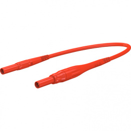 XSMS-419 200CM RED, Laboratory fuse cables diam. 4 mm Red 200 cm 1 mm2 CAT IV, Staubli (former Multi-Contact )