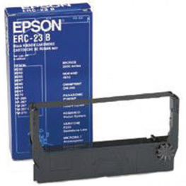 S015360, Colour ribbon Nylon ERC23 Black, Epson