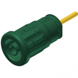 SEP 2630 S1,9 GREEN, Safety socket  diam.4mm Green 24A 1kV Gold-Plated, SKS Kontakttechnik