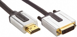 PROV1105, HDMI - DVI cable 5.0 m, PROFIGOLD