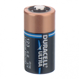 DL123A, Photo Battery Lithium 3 V 1400 mAh, Duracell