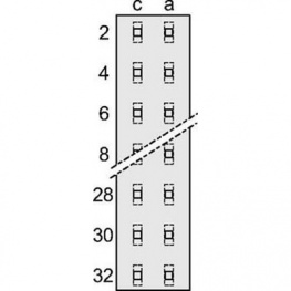 69001-831, Male Connector, Schroff
