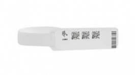 10005008, Wristband, Polypropylene, 25 x 279mm, 200pcs, White, Zebra