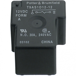 1-1393210-8, Реле: электромагнитное; SPST-NO; Uобмотки: 24ВDC; 30А; Серия: T9A, TE Connectivity