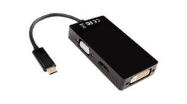 V7UC-VGADVIHDMI-BLK, Adapter, USB-C Plug - VGA Socket/DVI Socket/HDMI Socket, V7