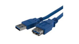 USB3SEXT1M, Extension Cable USB-A Plug - USB-A Socket 1m USB 3.0 Blue, StarTech.com