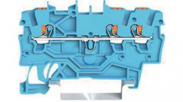 2200-1304, Feedthru Terminal, Cage Clamp, 3 Poles, 0.14 ... 1.5mm\x1a, Wago