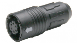 HR30-6P-6S(31), Вилка; Разъем: круглый; HR30; "мама"; PIN: 6; push-pull; позолота; 2А, Hirose