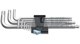 05073544001, Набор ключей; шестигранный Hex-Plus,сфера; нержавеющая сталь, Wera Tools