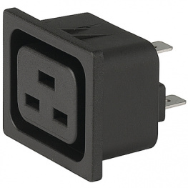 4797.0020.01, Flush-type appliance outlet C19 Snap-in, Schurter
