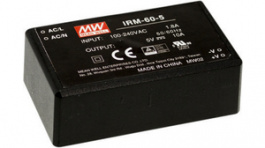 IRM-60-12, PCB Mount Converters 60 W 12 VDC, MEAN WELL