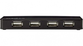 UHUBU2430BK, USB Hub Separate Power 4-Port USB A Socket, Nedis (HQ)