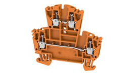 1021560000, Multi Tier Modular Terminal, 400V, 24A, 4 Poles, 2.5mm\x1a, Screw, Orange, Weidmuller