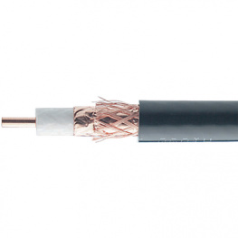 H1000C1, Coaxial cable&nbsp;&nbsp;1 x2.62 mm Copper wire blank Black, Belden