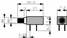 0041.0402, Переключатель: кнопочный; Пол: 2; SPST NC + NO; 2A/48ВAC; ON-(ON), Schurter
