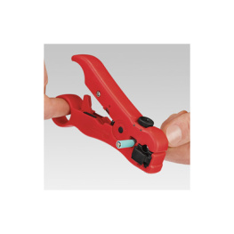 16 60 06 SB, Стриппер; Кабель: коаксиальные; Вид: RG11,RG59,RG6,RG7, Knipex