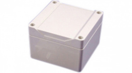 1555EGY, Watertight plastic enclosure 90 x 90 x 60.5 mm Grey ABS IP66, Hammond
