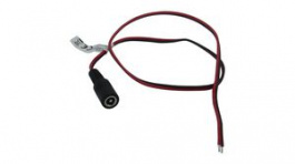 RND 205-01272, DC Connection Cable, 2.1x5.5x9.5mm Socket, Straight, 500mm, RND Connect