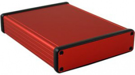 1455P1601RD, Extruded Enclosure, Red, 125 x 160 x 31 mm, Aluminium, 1455, Hammond