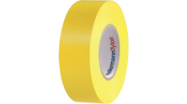 HTAPE-FLEX1000+19x20 PVC YE, PVC Electric Insulation Tape Thickness=0.18 mm 19 mm x 20 m, HellermannTyton