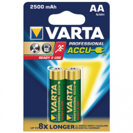 05716101402 [2 шт], NiMH rechargeable battery&nbsp;&nbsp;1.2 V 2.6 Ah, Varta