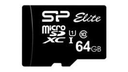 SP064GBSTXBU1V10SP, Memory Card, 64GB, SDXC, 85MB/s, Silicon Power
