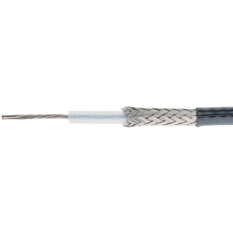 9158 BK001, Coaxial cable&nbsp;&nbsp; 19 x0.18 mm Copper strand tin-plated Black, Alpha Wire