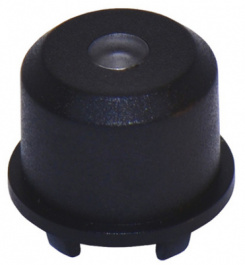 1ES091, Cap round diam. 9.6 mm black, MEC