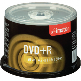 21750, DVD+R 4.7 GB Spindle of 50, Imation