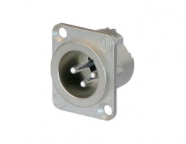 NC3MD-LX, XLR Receptacle 3 Poles, Straight, Plug, Neutrik