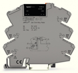 857-727, Socket with Miniature Switching Relay, Wago