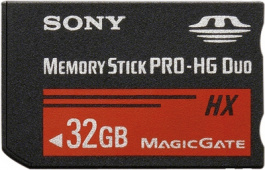 MSHX32B, Memory Stick PRO-HG Duo HX 32 GB, 50 MB/s, 15 MB/s, Sony