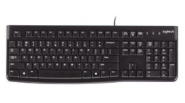 920-010018, Keyboard for Education, K120, PAN Nordic, USB, Cable, Logitech