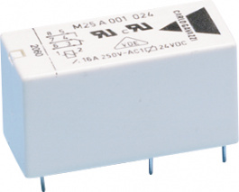 M25A0012412, PCB power relay 24 VDC 400 mW, Carlo Gavazzi