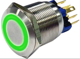 RND 210-00404, Anti-Vandal Push-Button Switch, 22 mm, IP65, RND Components