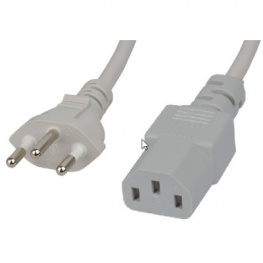 6900-914.64, Device cable 3-pin CH Type 12 IEC-320-C13 1 m, Feller Aut