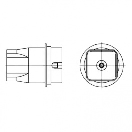 NQ25, Quad Nozzle, 18 mm x 18 mm, Weller
