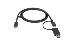 USBCCADP, Charging Cable USB-C Plug - USB-A Plug/USB-C Plug 1m USB 3.1 Black, StarTech.com