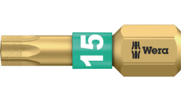 05066102001, Насадка; Torx®; TX15; Длина: 25мм; Монтаж: 1/4" (D6,3мм); BiTorsion, Wera Tools