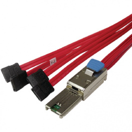 AA-80884-1, Mini SAS - 4x SATA cable external 1 m, Maxxtro