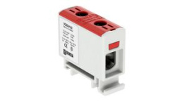 VC05-0142, Insulated Universal Connector, Screw, 1 Poles, 1kV, 160A, 1.5 ... 50mm², Grey / Red, OUNEVA