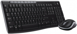 920-004535, Keyboard and Mouse, 1000dpi, MK270, PAN Nordic, QWERTY, Wireless, Logitech