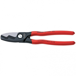 95 11 200, Cable shears, with double cutter, Knipex