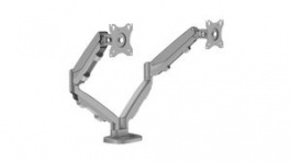 9683301, Adjustable Dual Monitor Arm, 75x75/100x100, 16kg, Fellowes