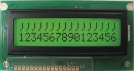 DEM 16217 SYH-LY, ЖК-точечная матрица 5.55 mm 2 x 16, Display Elektronik